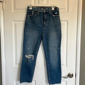 Abercrombie Mom Jean Blue